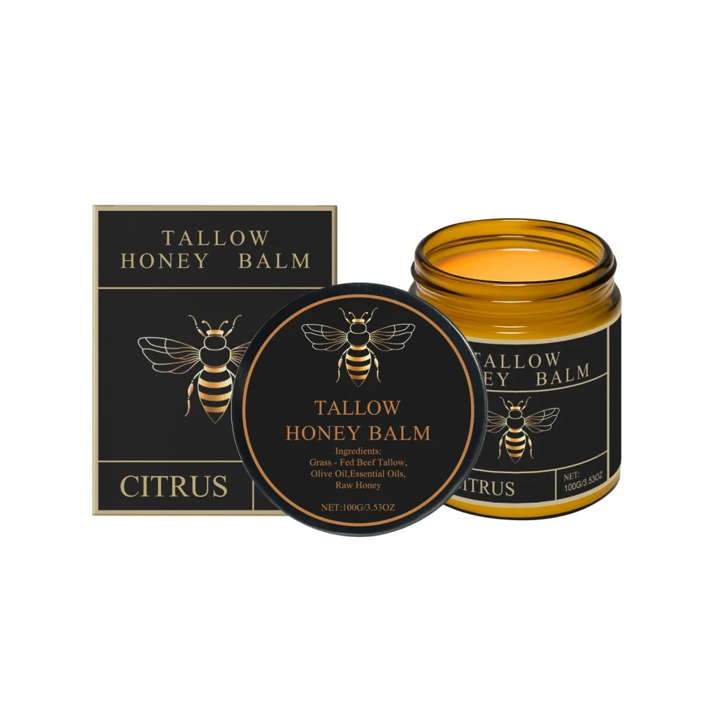 Beef Tallow Honey Cream Brightening Fade Dark Spots Remove Melanin Firming Non-Greasy Lasting Moisturizing Soothing Body Lotion