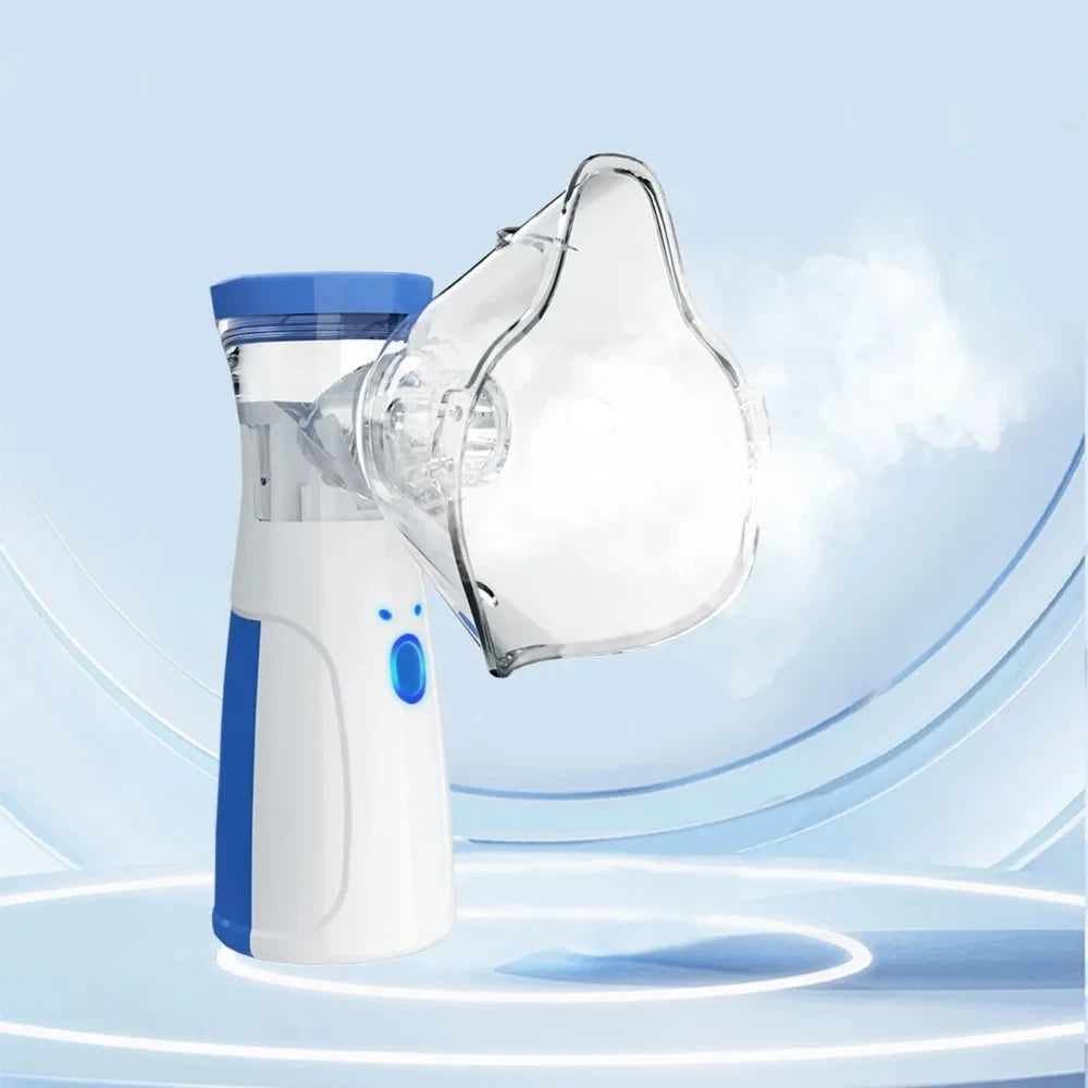 Mini Facial Steamer Rechargeable Silent Mesh Nebulizer Handheld Portable Nebulizer Humidifier Face Rehydration Skin Care Tools