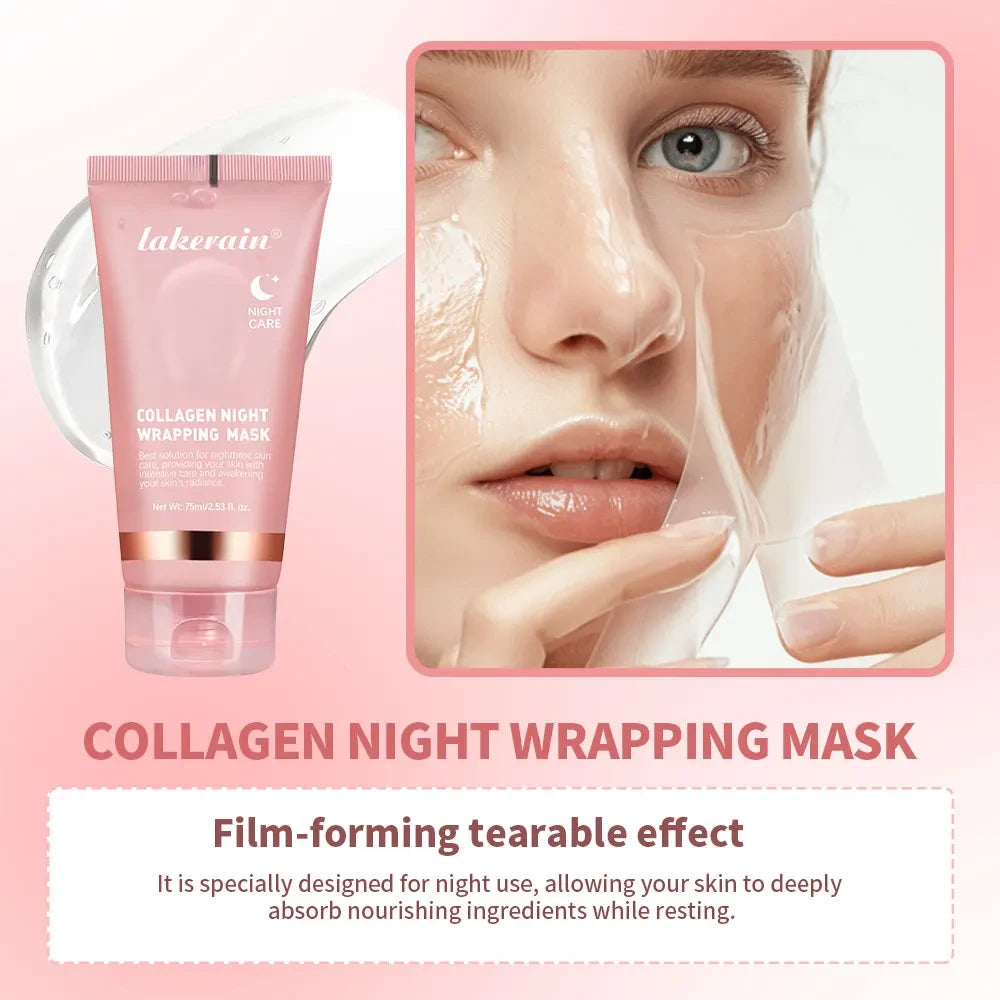 Collagen Peel-Off Face Mask Set 4pc – Firming, Anti-Aging & Overnight Moisturizing