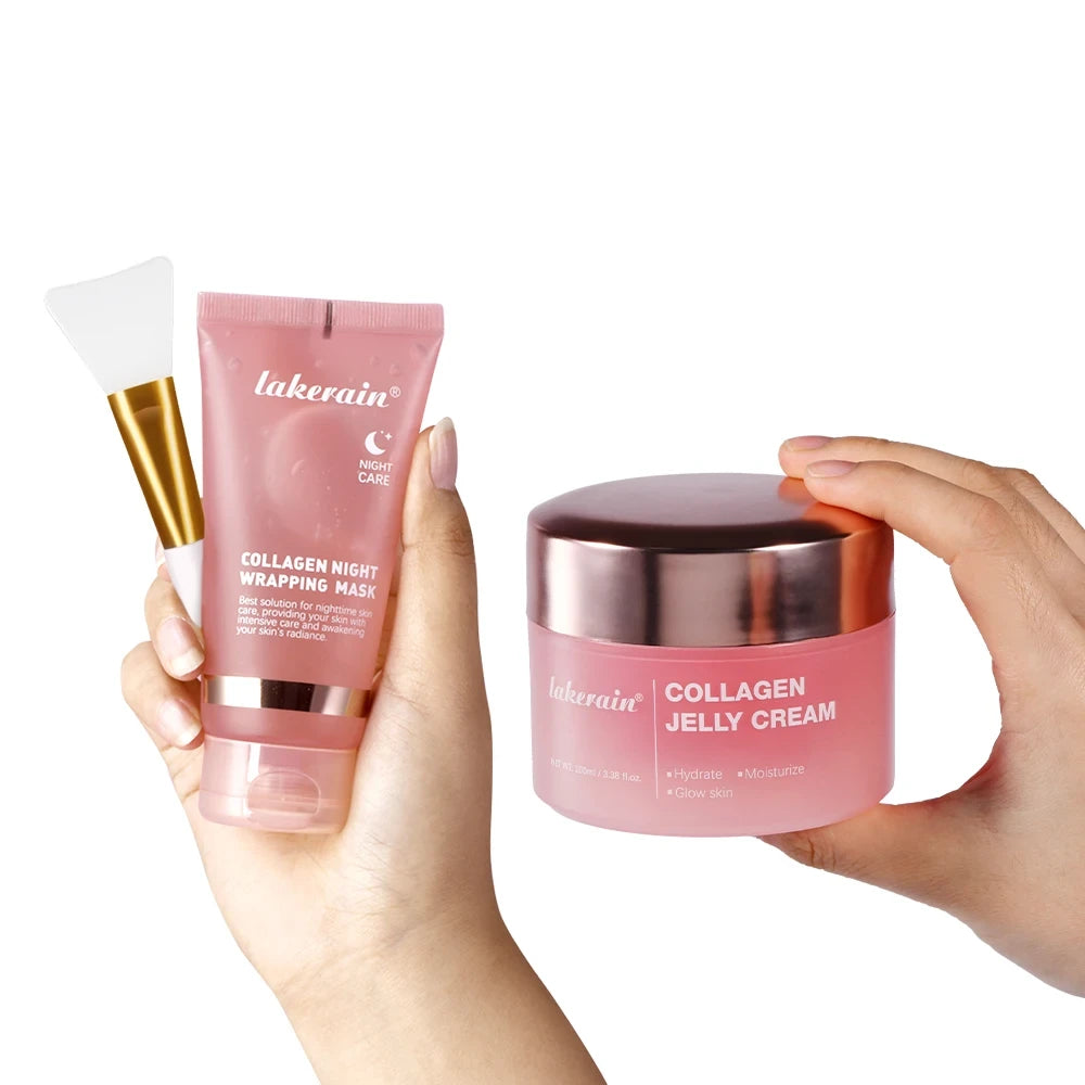 Collagen Peel-Off Face Mask Set 4pc – Firming, Anti-Aging & Overnight Moisturizing