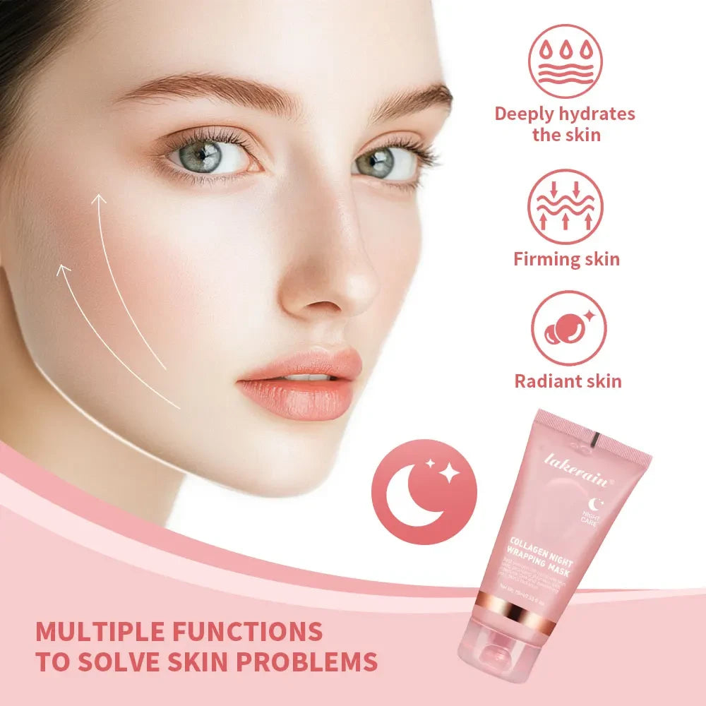 Collagen Peel-Off Face Mask Set 4pc – Firming, Anti-Aging & Overnight Moisturizing