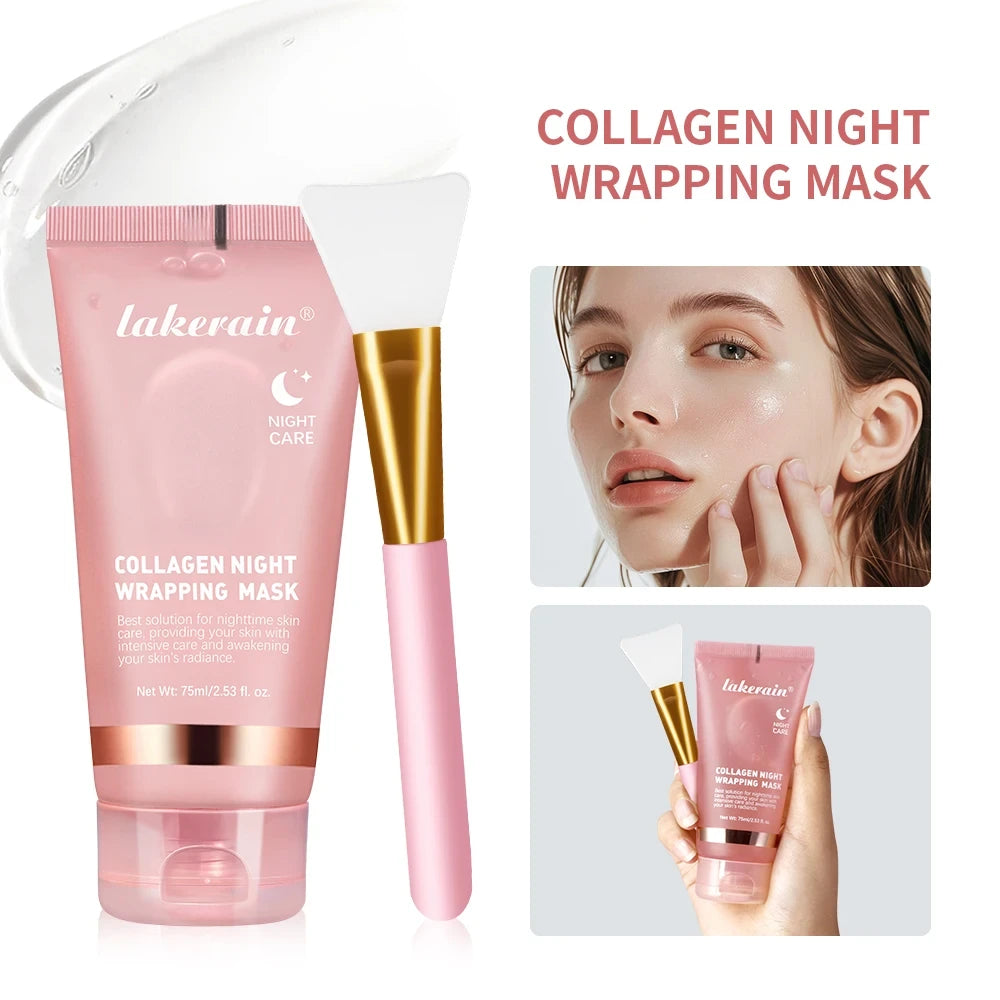 Collagen Peel-Off Face Mask Set 4pc – Firming, Anti-Aging & Overnight Moisturizing