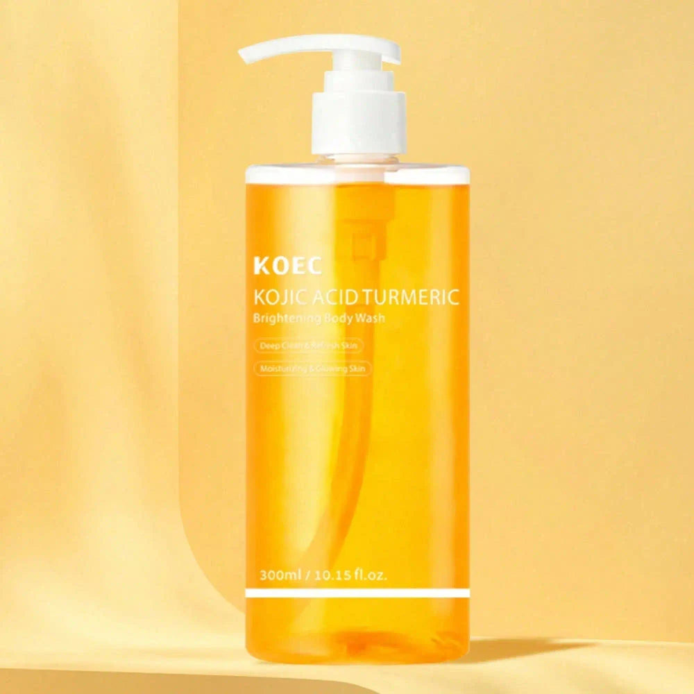 Brightening Body Wash with Kojic Acid, Niacinamide & Vitamin C – AHA BHA Exfoliating, Hydrating Korean Skincare 300ml