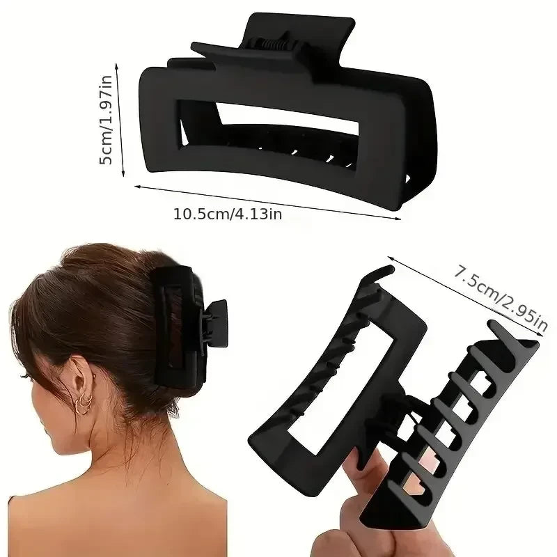 Silicone Flexible Hair Claw Clips Nonslip Large Bendable Claw Clip Soft Hair Grip Hairclips Protection for The Back of The Head