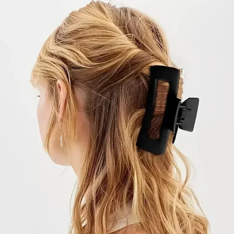 Silicone Flexible Hair Claw Clips Nonslip Large Bendable Claw Clip Soft Hair Grip Hairclips Protection for The Back of The Head